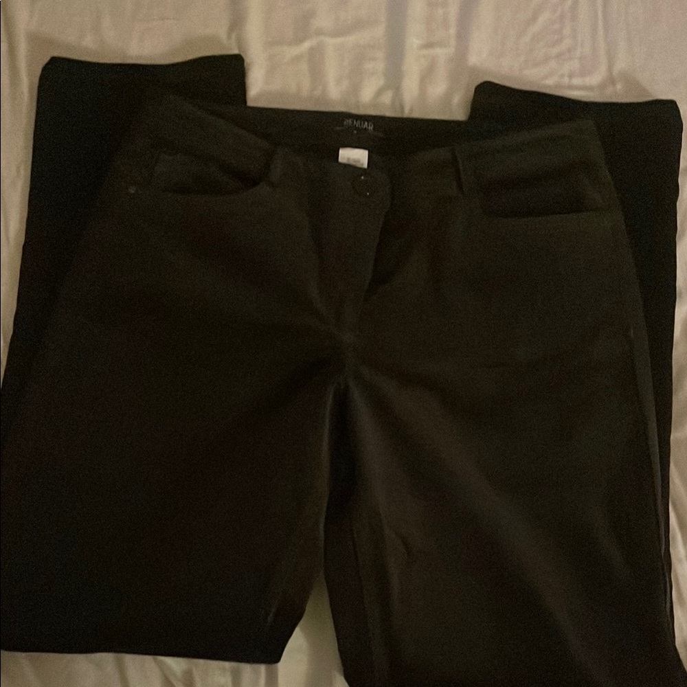 Renuar Brown Corduroy Straight Leg Pants Sz 8 EUC